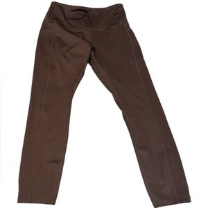 Brown High-Waisted Leggings